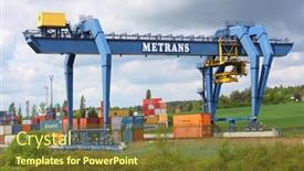  Presentation with container terminal - Amazing slide set having nyrany-czech-republic-may-25 backdrop and a tawny brown colored foreground