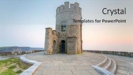  Presentation with tower - Amazing slide deck having o briens tower on cliffs backdrop and a light blue colored foreground