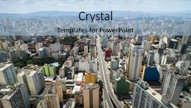  Presentation with street light view - Audience pleasing theme consisting of o e e - aerial view of minhocao street backdrop and a light blue colored foreground