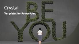  Presentation with motivational - PPT theme having o e e - digital composite of business woman background and a dark gray colored foreground