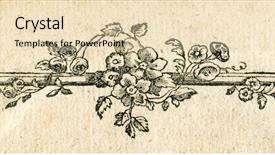  Presentation with old waikiki - PPT theme with o e e - floral decoratif pattern - old background and a  colored foreground