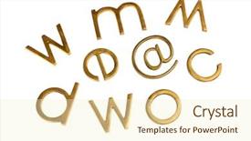  Presentation with internet brower - Beautiful theme featuring o e e - internet symbols with assorted alphabets backdrop and a cream colored foreground