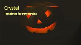  Presentation with lantern - Colorful PPT theme enhanced with o lantern glowing in darkroom backdrop and a wine colored foreground