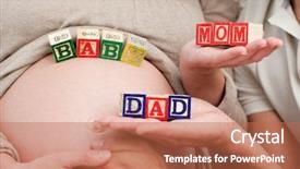  Presentation with mom baby - Amazing presentation design having o m - close up of future parents backdrop and a coral colored foreground