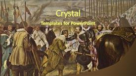  Presentation with reproduction - Beautiful presentation theme featuring o m - diego velazquez surrender of breda backdrop and a  colored foreground