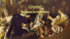  Presentation with feast - Audience pleasing presentation theme consisting of o m - jacob jordaens 1593-1678 epiphany feast backdrop and a tawny brown colored foreground