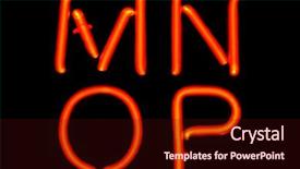  Presentation with neon - Presentation with o m - red neon letters background and a wine colored foreground