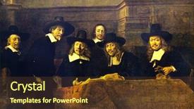  Presentation with reproduction - Slide deck consisting of o m - rembrandt van rijn 1606 -1669 background and a tawny brown colored foreground