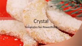  Presentation with cookies christmas - Cool new PPT theme with o x - detail o christmas cookies backdrop and a lemonade colored foreground