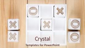  Presentation with tic tac toe - PPT theme having o x - game of tic tac toe background and a  colored foreground