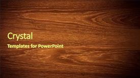  Presentation with wood texture - Slide deck enhanced with oak - wood texture with natural pattern background and a tawny brown colored foreground