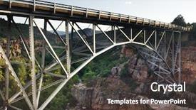  Presentation with mold on an oak barrel - Amazing PPT theme having bridge across oak creek canyon backdrop and a dark gray colored foreground