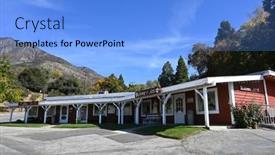  Presentation with ranch - Beautiful theme featuring oak-glen-california-10-oct backdrop and a light blue colored foreground