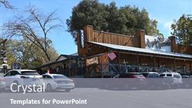  Presentation with restaurant family - Slide deck featuring oak-glen-california-10-oct background and a gray colored foreground