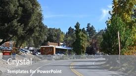  Presentation with grown - Slide deck with oak-glen-california-10-oct background and a gray colored foreground