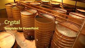  Presentation with napa - Colorful PPT layouts enhanced with oak wine barrels in a winery in napa california fermenting wine for future drinking pleasure around the world backdrop and a tawny brown colored foreground