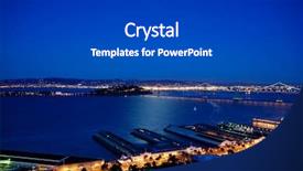  Presentation with san francisco - Slides consisting of oakland-bridge-and-the-embarcadero background and a dark gray colored foreground