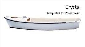  Presentation with creeper image - Slide deck featuring oars - image of an oared boat background and a white colored foreground