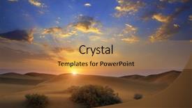  Presentation with india vs pakistan - Slides with oasis - sunrise in tar desert india background and a coral colored foreground