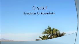  Presentation with oasis - Amazing slides having oasis in desert backdrop and a light blue colored foreground
