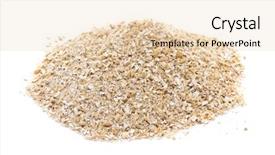  Presentation with oat - Cool new presentation with oat bran on white background backdrop and a lemonade colored foreground