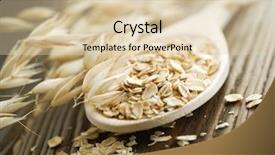  Presentation with oat - PPT layouts featuring oat closeup background and a lemonade colored foreground