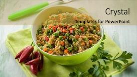  Presentation with oat - Amazing slides having oat-with-peas-carrots backdrop and a  colored foreground