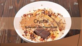  Presentation with electricity and banana tree - Audience pleasing slides consisting of oatmeal with banana and chocolate backdrop and a coral colored foreground