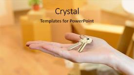  Presentation with stack - Colorful slide deck enhanced with ob stack of cartons background backdrop and a yellow colored foreground