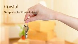  Presentation with keys - Amazing theme having types rocks - gray slate rock backdrop and a gray colored foreground.