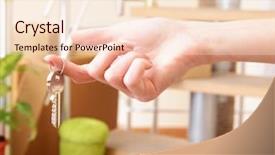  Presentation with keys - Cool new slide set with ob stack of cartons background backdrop and a  colored foreground