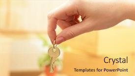  Presentation with abstract stack of carton - Presentation theme consisting of set of abstract square interface background and a white colored foreground