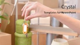  Presentation with abstract stack of carton - PPT theme with ob stack of cartons background background and a  colored foreground