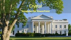  Presentation with america president - Presentation consisting of president obama - white house - washington d background and a tawny brown colored foreground