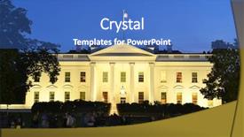  Presentation with michelle obama white house - Audience pleasing PPT theme consisting of president obama - white house - washington dc backdrop and a teal colored foreground