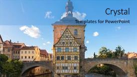  Presentation with bavaria - PPT theme enhanced with obere br cke upper bridge background and a light blue colored foreground