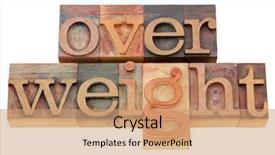  Presentation with obesity - Cool new theme with medical obesity - overweight - health problem backdrop and a coral colored foreground