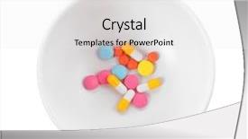  Presentation with diet - Theme consisting of obesity drugs - diet concept bowl with colorful background and a white colored foreground