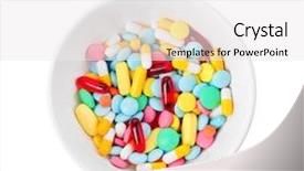  Presentation with diet low carb concept healthy - Audience pleasing theme consisting of obesity drugs - diet concept bowl with colorful backdrop and a white colored foreground