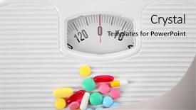  Presentation with diet - Cool new theme with obesity drugs - diet concept heap of assorted backdrop and a light gray colored foreground