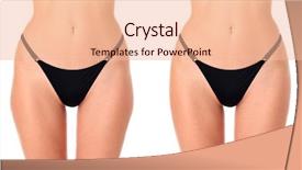  Presentation with close up shot - Colorful slides enhanced with obesity surgery - closeup shot of female thighs backdrop and a lemonade colored foreground