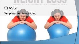 Presentation with women - Colorful presentation theme enhanced with obesity teenagers - slimming concept overweight women backdrop and a  colored foreground