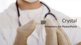  Presentation with medical obgyn - Presentation theme consisting of obgyn - medical science equipment research laboratory background and a soft green colored foreground