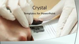  Presentation with fingerprints - Slide deck enhanced with object detection - taking fingerprints background and a soft green colored foreground