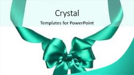  Presentation with ribbon green - Colorful PPT layouts enhanced with object on white as frame backdrop and a  colored foreground