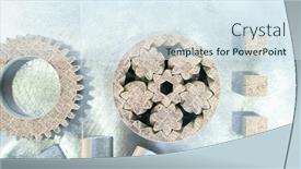  Presentation with metal - Slide deck having object-printed-on-metal-3d background and a sky blue colored foreground