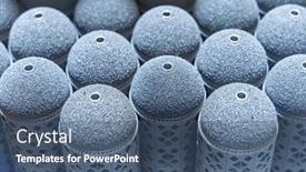  Presentation with metal - PPT layouts enhanced with object-printed-on-metal-3d and a ocean colored foreground