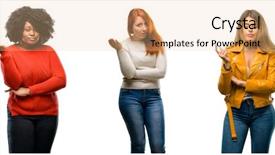  Presentation with angry people - Slide set enhanced with objections - group of cool people woman background and a lemonade colored foreground