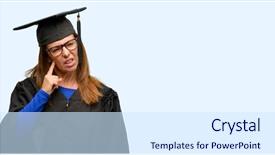  Presentation with senior study ukraine revolution - Theme with objections successes - senior graduate student woman doubt background and a sky blue colored foreground