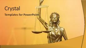  Presentation with philippine constitution law and justice - Colorful PPT layouts enhanced with objections successes - statue of justice law concept backdrop and a yellow colored foreground